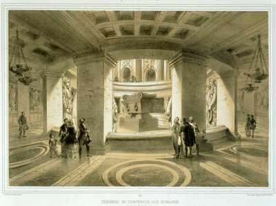 Tomb of Napoleon at Invalides, from Paris et ses Environs by Abbé Prévost